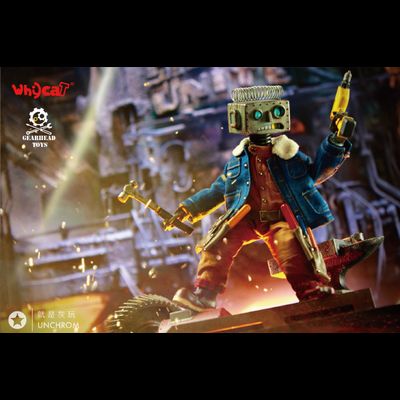 Неуклюжий робот Карри - Коллекционная ФИГУРКА 1/6 scale ClumsyBot  Curry - Whycat&amp;GEARHEADTOYS