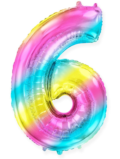 Фольгированная цифра - Диагональная радуга