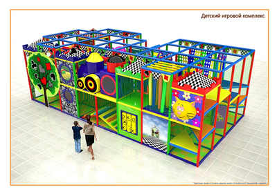 Игровой лабиринт 11х4.9х3.2м.