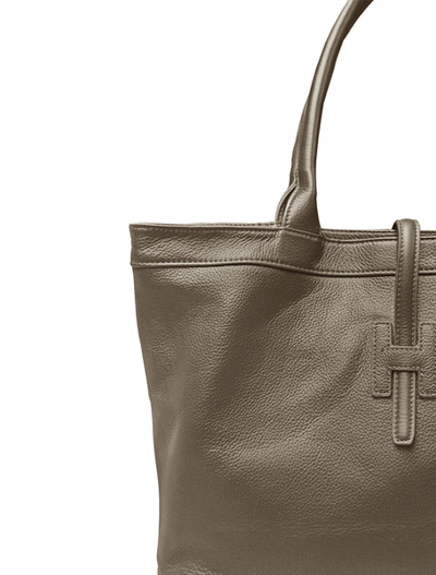 (АРТИКУЛ: 9774/03) СУМКА ЖЕНСКАЯ БОЛЬШАЯ, НАТУРАЛЬНАЯ КОЖА, ТЕМНО-БЕЖЕВАЯ, РУЧКИ И РЕМЕНЬ ЧЕРЕЗ ПЛЕЧО