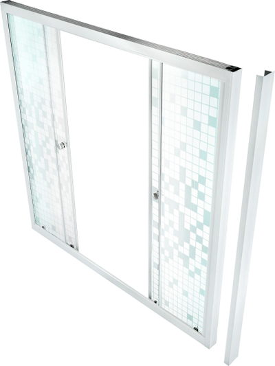 Шторка на ванну Triton мозаика 150