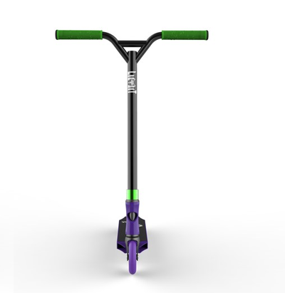 Трюковой самокат LIMIT LMT 60 V2 фиолетовый/зеленый