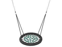 Подвесные качели-гнездо KBT Smart Line 100 см, черный/зеленый, подвес черный, арт. 194.001.004.001