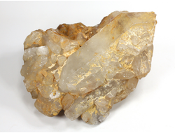 Кварц горный хрусталь, сросток кристаллов необработанный, Россия, Урал (89*65*62 мм, 304 г) №36166