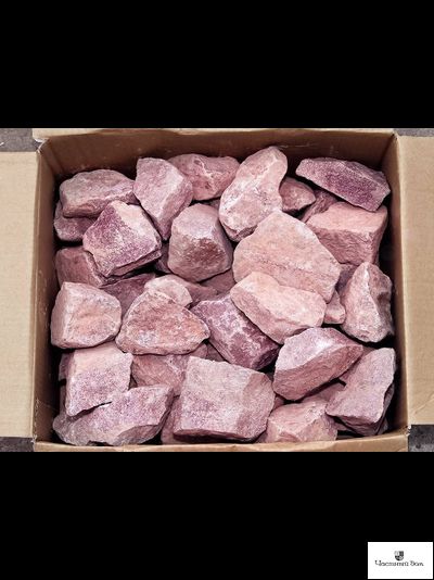 Камни Малиновый кварцит коробка 20кг
