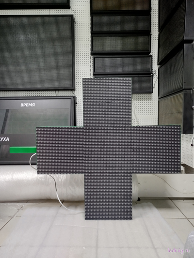 Светодиодный аптечный крест 1010*1010мм RGB Р10