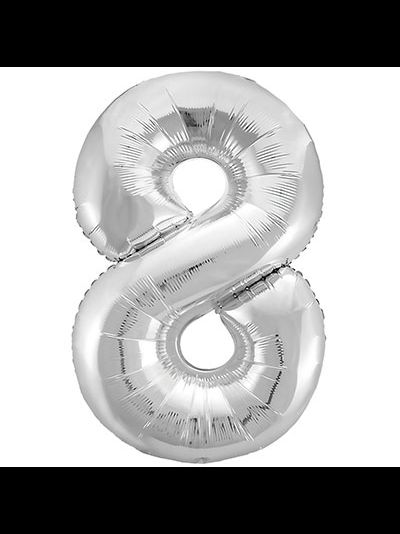 Фольгированный шар Цифра серебро