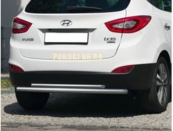 Защита заднего бампера d57/d42 двойная Hyundai IX 35 (хендай ай икс 35)