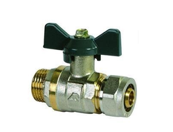 Кран шаровый МП 16*1/2"М бабоч [47938]