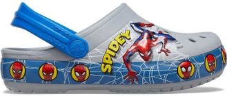 Crocs Kids Fun Lab Spider-Man Light Clogs Детские серые