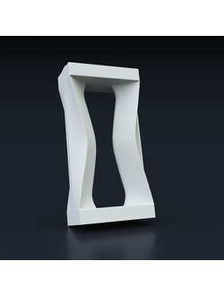 Декоративный 3D блок для перегородки из гипса (модель 04)