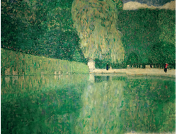 Купить греющую картину с фото репродукции Густава Климта Парк в Шёнбрунне