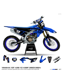 Наклейки на мотоцикл YAMAHA YZF 450 YZ 450F 2023 2024 мотографика мотопленка.рф ямаха