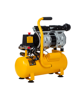 Компрессор DLS650/10 безмаслянный малошумный 650 Вт, 120 л/мин, ресивер 10 л Denzel