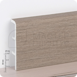 Плинтус ПВХ Рико Концепт 80мм 2,2м. 80015