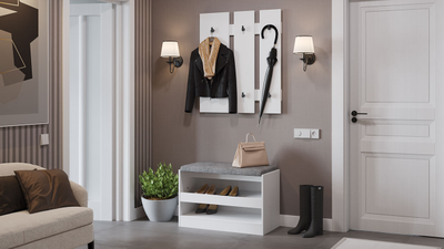 Композиции Прихожей АГАТА 3Я Белый