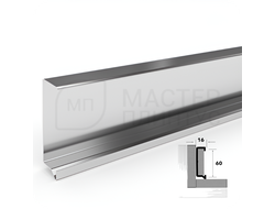 Плинтус из нержавеющей стали Лука Пл 60-2НСП.2700.001