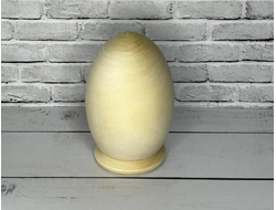 Яйцо деревянное 90*60 мм на подставке заготовка для росписи