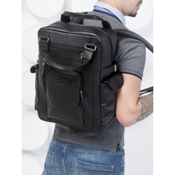 Кожаный рюкзак Corruda black (арт. 3092-01)