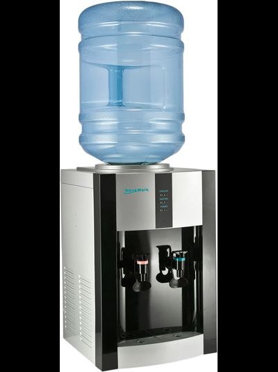Кулер для воды Aqua Work 16-T/EN черный, с нагревом и компрессорным охлаждением