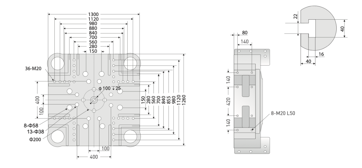 Чертеж плит SE-4500V/1370