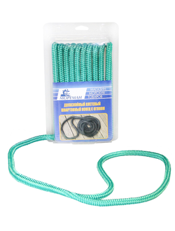 Плетеный швартовный конец Мореман, 9,5 мм x 6 м, зеленый