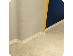 Плинтус Вспененный ПВХ HSL Dollken 80мм Х 2,5м Белый 1135