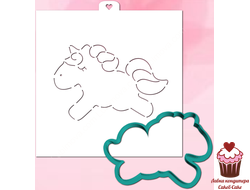 Трафарет+форма «Спящий единорожек»