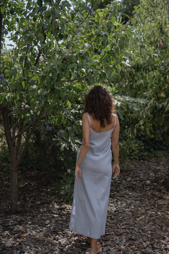 Сорочка из батиста (голубая)