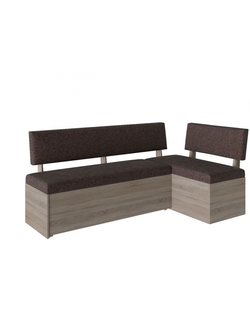 Скамья угловая Рим СП Дуб сонома трюфель/Коричневый (Бонмебель)