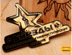 Значки из зеркально акрила (