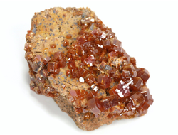 Ванадинит, кристаллы на породе, Марокко (50*35*22 мм, 56 г) №35885