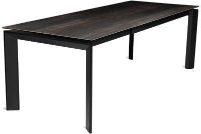 LARS черный /керамика темный дуб 140(+70)х90