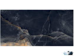 Керамогранит Interstellar black 80х160 см черный полированный под мрамор купить в магазине Marysя