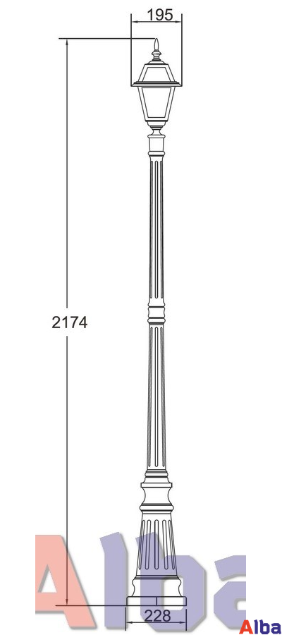 Faro igg 91109 Парковый светильник