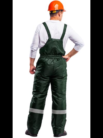 Костюм КОМФОРТ-ЗИМА с полукомбинезоном, зелёный/неон