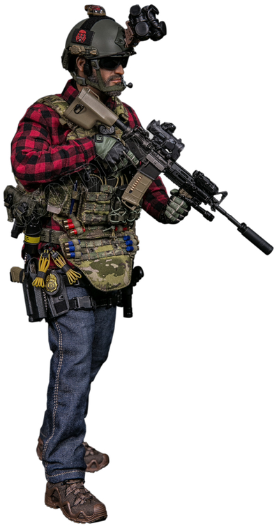 Агент Специальной группы реагирования Эль-Пасо - Коллекционная ФИГУРКА 1/6 scale DEA SRT (Special Response Team)  AGENT - EL PASO (78063) - DAMTOYS - ПОВРЕЖДЕНА КОРОБКА