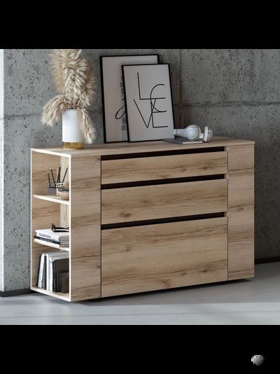 Берген комод Дуб делано/Венге