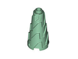 Cone 2 x 2 x 3 Jagged - Step Drill, Sand Green (28598 / 6351403)