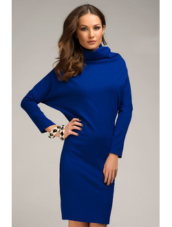 платье-туника синее