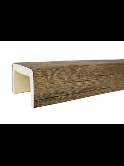 Декоративная балка из полиуретана. Полиуретановая фальшбалка Country Decor строганая 120х120 кантри
