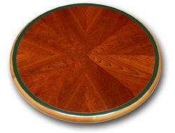 Cherry Sunburst with Green and Bronze Accents with Maple Wood Edge