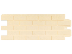 Фасадная панель "Состаренный кирпич", цвет бежевый, серия стандарт | Grand Line