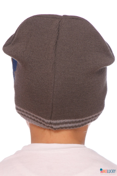 Шапка  18202-16, цвет темно-серый  р. 48-50