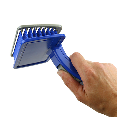 Расческа для животных, пластмассовая, с самоочисткой, в блистере