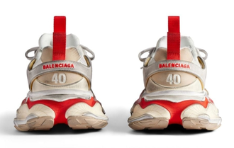 Кроссовки Balenciaga Cargo Sneaker Worn-Out Grey Red