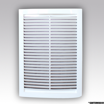 Решетка вентиляционная 150х150 175х175 175х240 200х200 300х300 ж/нак разъемная с москитной сеткой ФЛЕКС