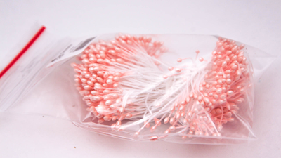 Тычинки тонкие  около 400 нитей , двусторонние , персиковый