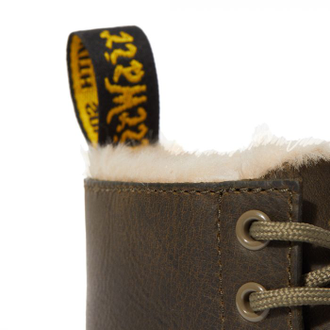 Зимние ботинки Dr. Martens 1460 Serena с мехом зеленые в Казани