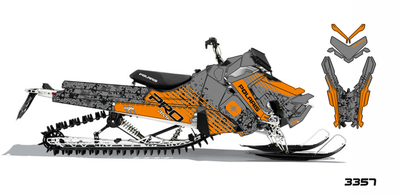 Наклейки на снегоход  Polaris Axys 2016 2017 2018 2019